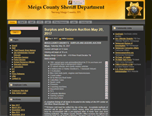 Tablet Screenshot of meigscountysheriff.com